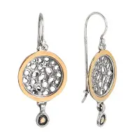 Серебряные серьги с золотом Серебряные серьги с золотом