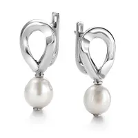 Серебряные серьги с жемчугом Серебряные серьги с жемчугом