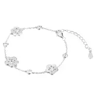 Браслет из серебра с фианитами Браслет из серебра с фианитами