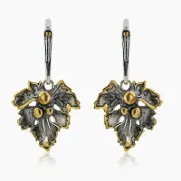 Серебряные серьги «Лист Вдохновения»