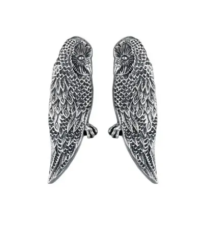 Серебряные серьги « Совы»