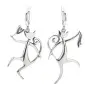 Серебряные серьги «Танец»