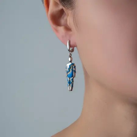 Серьги из серебра «Африканцы»