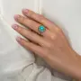 Кольцо из серебра с бирюзой