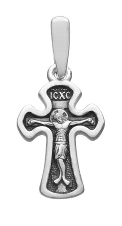 Серебряный крест с образом Святой Матроны
