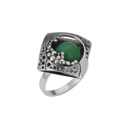 Кольцо из серебра с бирюзой