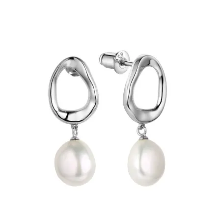 Серьги из серебра с жемчугом