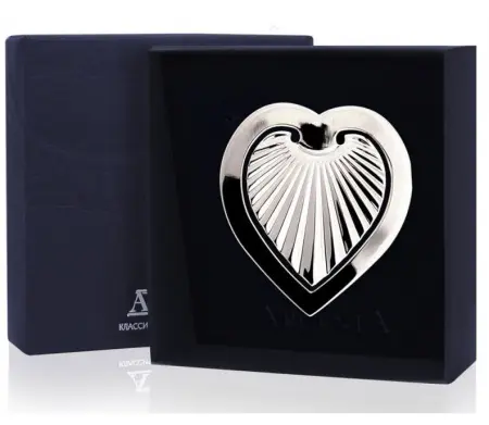 Серебряная закладка для книг «Сердечко»