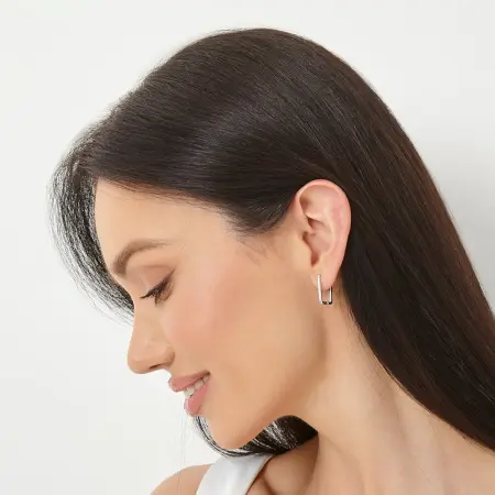 Серебряные серьги «Геометрия»