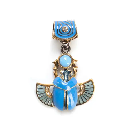 Серебряная подвеска «Скарабей»