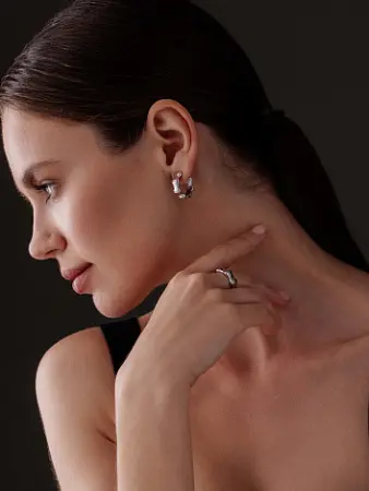 Серьги из серебра