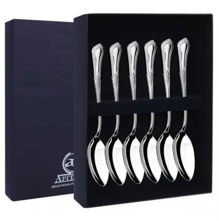 Серебряный набор «Фаворит» 6 чайных ложек