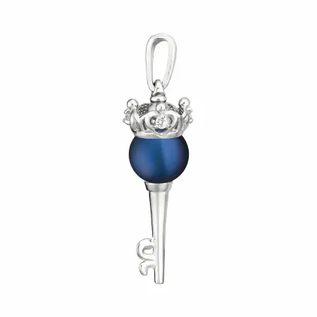 Серебряная подвеска с жемчугом