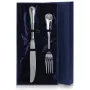 Серебряный набор «Визит» столовая вилка и нож