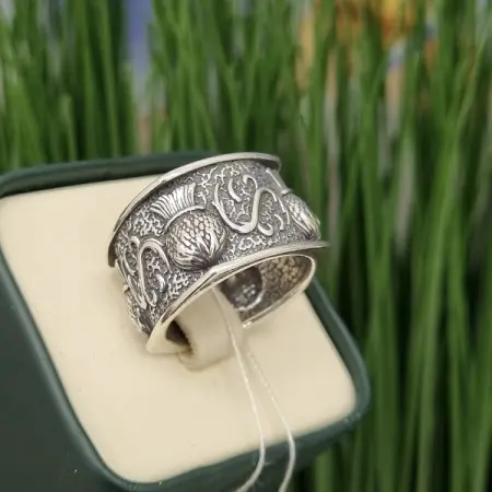 Серебряное кольцо «Чертополох»