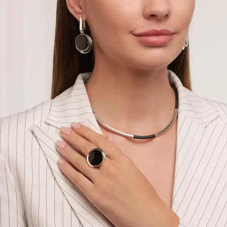 Серебряное колье «Эклипс»