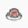 Кольцо из серебра с камнем родохрозит