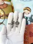 Серьги серебряные «Бабка-Ежка»