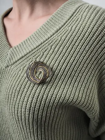 Брошь из серебра «Вихрь»