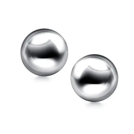 Серьги из серебра «Круг»