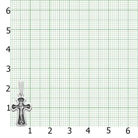Серебряный крест с образом Святой Матроны