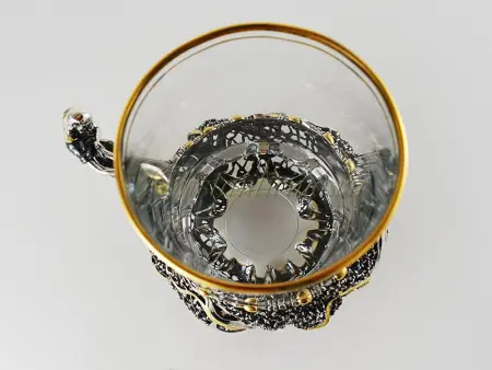 Серебряный подстаканник «Старик и невод»