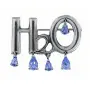 Серебряная брошь «H2O»