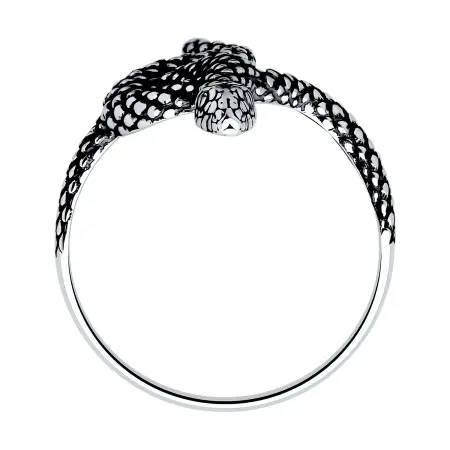 Серебряное кольцо «Змея»