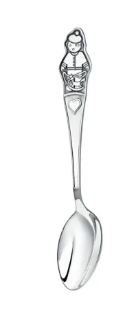 Серебряная ложка детская «Мальчик» с чернением