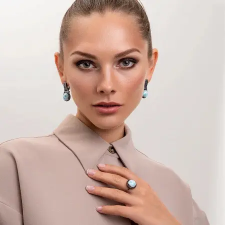 Серебряные серьги «Небесные Чары»