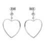 Серебряные серьги «Сердце»