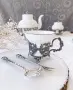 Чашка чайная «Симфония» серебро и фарфор
