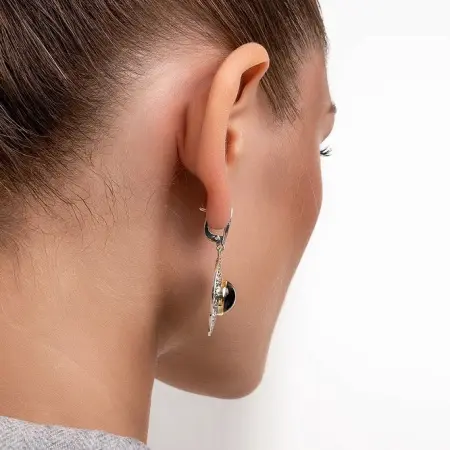 Серебряные серьги «Арабеска»