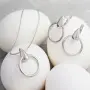 Серьги из серебра «Геометрия»