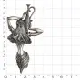 Серебряная брошь «Восточная красавица»