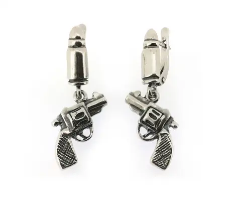 Серебряные серьги «Арсенал»