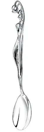 Серебряная чайная ложка «Ландыш»