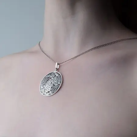 Подвеска из серебря «Рябина»