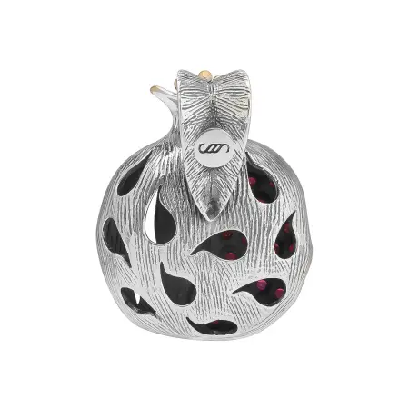 Серебряная подвеска «Гранат» в позолоте