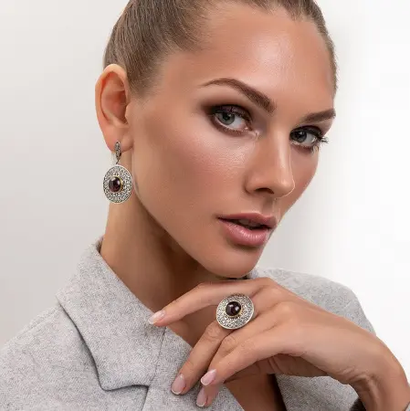 Серебряное кольцо «Арабеска»