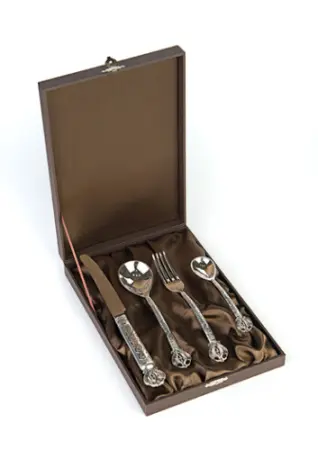 Набор серебряный «Русь Былинная» 4 предмета