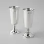 2 серебряные рюмки «Джентльмен» с гравировкой квадрат
