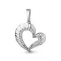 Серебряная подвеска с фианитами «Сердце»