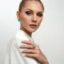 Серьги из серебра с бирюзой