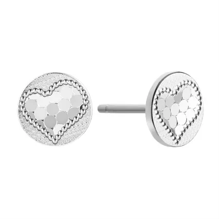 Серьги из серебра «Сердце»