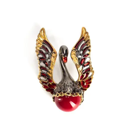 Серебряная подвеска «Лебедь»