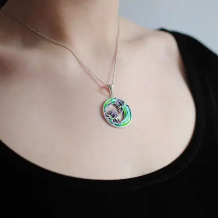 Подвеска из серебра «Ирисы»