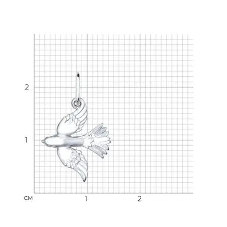Серебряная подвеска «Птичка»