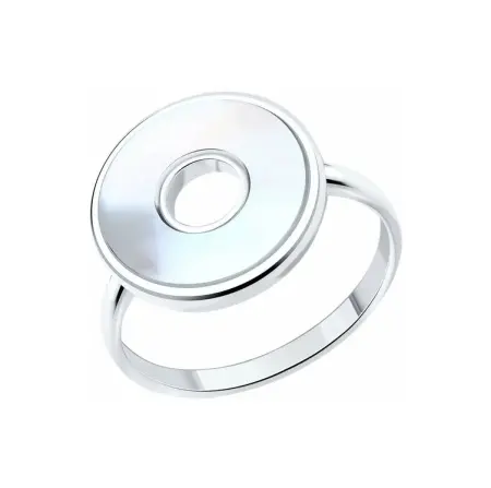 Кольцо из серебра с перламутром