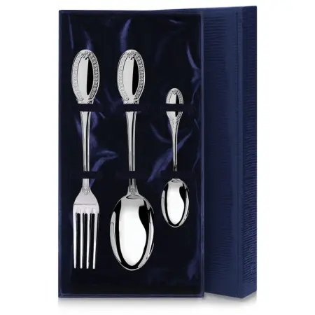 Серебряный набор столовый «Император» 3 предмета с чайной ложкой